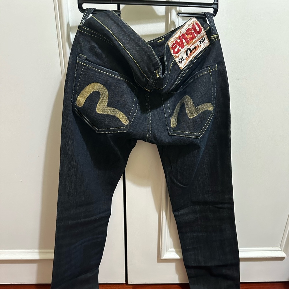Evisu Jeans original denim skinny women size 25 Japan